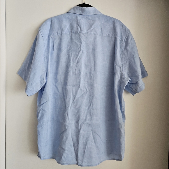 Tommy Bahama Men's Costa Tautira Stretch-Linen Camp Shirt Blue Size Large - Picture 8 of 11